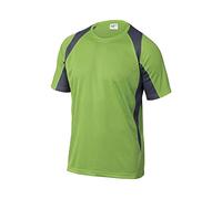 Delta plus - Camiseta bicolor poliester verde/gris talla -m