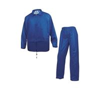 Delta plus - Conjunto lluvia poliester pvc azul rey talla xl
