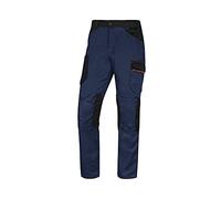 Delta Plus Pantalón de trabajo Mach 2 M2PA3STR elástico 260 g/m² Azul y Naranja X-Large