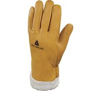 Delta plus guantes de piel - Guante para frío flor vacuno forro amarillo 11