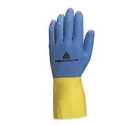 Delta plus guantes sinteticos - Guante limpieza latex azul/amarillo 30cm talla 7,5