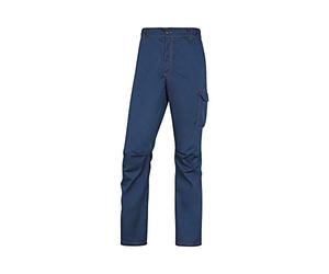 Delta Plus Hombre X Pantalones de Trabajo Azul Marino Naranja, M EU