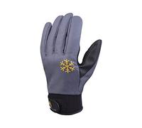 Delta plus - Juego guante poliester poliuretano gris/negro talla 9(1par)