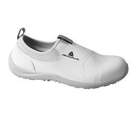 Delta Plus-Miami - Zapatos de lona para hombre y mujer, puntera de acero, entresuela S2, talla 6, color blanco