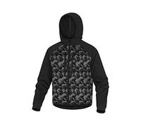 Delta Plus MOOVENCTM Chaqueta de dos componentes de poliamida Ripstop con revestimiento de poliuretano y poliéster con 2 capas laminadas, acolchada, negro/camuflaje, talla M