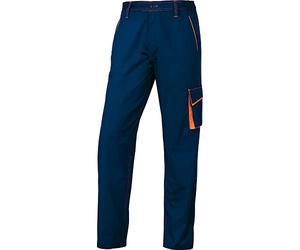 Delta plus - Pantalon panostyle poliester algodón marino naranja talla -l