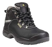 Delta Plus SAUL2S3NO40 - Botas altas de piel cicatrizada, pigmentadas, S3 SRc, color negro, talla 40