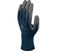 Delta Plus ve728no08 poliéster/acrílico Guantes revestimiento, espuma de nitrilo en palma y grano, Gris de Negro, 08, 120 unidades)