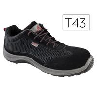 Deltaplus Asti Zapatos de Seguridad de Piel de Serraje Afelpado Negro Talla 43