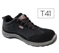 Deltaplus Asti Zapatos de Seguridad de Piel de Serraje Negro Talla 41