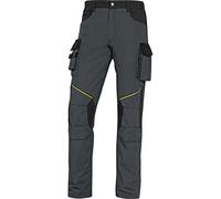 Deltaplus MCPA2STR Mach - Pantalones de Trabajo de Tejido elástico para Empresas, Color Gris y Negro, Talla XXL, 80 Unidades, 41-44.5