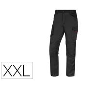 Deltaplus Pantalón de Trabajo M2PA3STR Gris-Rojo XXL