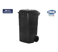 Dem Cubo de Basura con Tapa 240 Lt. Negro/Azul