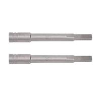 Demeras Barra de Extensión de Destornillador, Adaptador Ligero de Acero CrV, 2 uds., para Puntas Hexagonales de 1/4 de Pulgada