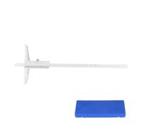 Demeras Calibrador Vernier de Profundidad, Herramienta de Medición de Acero con Alto Contenido de Carbono con Precisión de 0,02 Mm para Procesamiento de Metales y Carpintería, 1 Unidad (0-200 mm)
