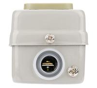 Demeras Interruptor de Botón de Encendido/apagado 3P con Bloqueo Automático, Control Robusto y Duradero para Unidad de Motor AC 220V 380V 15A