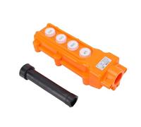 Demeras Interruptor de Control de Grúa Botón Pulsador Duradero Controlador de Polipasto de 4 Vías para Uso Industrial PC ABS 7.2x2.6x2in