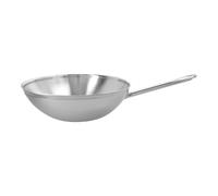 Demeyere Apollo 7 Wok fondo plano 30 cm, 18/10 Acero inoxidable, Plata