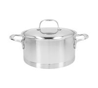 Demeyere Atlantis 7 Cacerola con tapa 22 cm, 18/10 Acero inoxidable