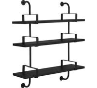 Démon Estante L95 cm 3 Negro Fresno Negro