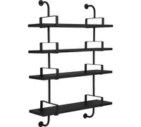 GUBI Estantería de pared Demon 4 niveles Black stained ash. 95 cm
