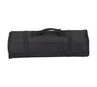 Denash Bolsa de Lona para Cuchillos de Chef con 20 Ranuras, Porta Cuchillos Culinarios Portátiles, Bolsa de Almacenamiento en Rollo para Viajes en Casa, Camping, Protege Cuchillos y (BLACK)