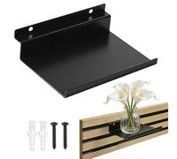 Dengthrive Estante para Paneles Acústicos: Estante de Panel Acústico de 25×10cm Estante de pared Accesorios Metálicos para Paneles Acústicos para Almacenamiento y Organización