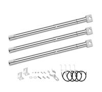 Denmay 31 a 45 cm piezas de repuesto de quemador de parrilla de gas de acero inoxidable universal para Fire Mountain, CosmoGrill, Campingaz, Blooma, Brinkmann y otros modelos de parrillas, 3 PACK