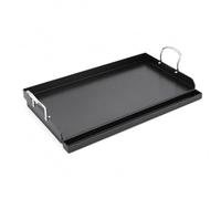 Denmay 63,5 x 40,6 cm, plancha universal para barbacoas de gas, barbacoas de carbón vegetal, parrilla eléctrica y más, placa antiadherente para Weber, sartén grande rectangular universal