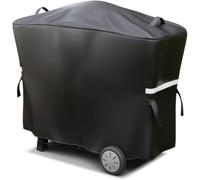 Denmay 7112 Cubierta de Parrilla para Parrillas Weber Q2000 Q2200 Q2400 Q300 Q3000 Q3200 Series, 145CM 600D Impermeable y Resistente a los Rayos UV