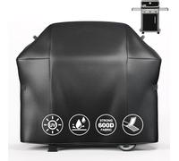 Denmay 7139 Platinum Grill Cover para Weber Spirit II Serie 300 Spirit 300 Series y Spirit 200 Series (con controles laterales montados) 130 CM Cubierta de parrilla resistente y resistente intemperie