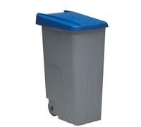 Denox Contenedor Reciclaje 85 Litros Cerrado Encajable con Ruedas