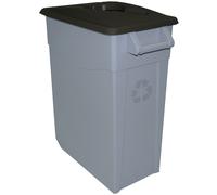 Denox Contenedor Zeus 65 Litros para Reciclaje de Residuos Encajable con Ruedas y Clip de Seguridad