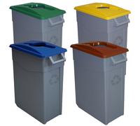 Denox Pack Reciclaje Contenedor Zeus 65L Abierto Set de 4 Colores