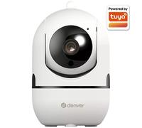 Denver iic - 172 WiFi camera, indoor IP surveillance camera with 1MP CMOS sensor, HD 720p resolution, 355° pan, 90° tilt, night vision, Tuya smart home compatible, two-way audio, motion detection, mic