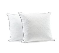 Deodar Almohadas 80x80 cm, 2 Piezas Cojines de Plumas y Plumón Almohada para Cama o Sofa con Exquisito Bordado, Funda 100% Algodón, Hipoalergénico, Lavable, Öko-Tex y RDS Certificada