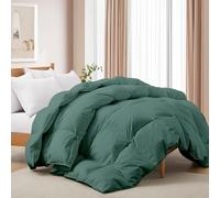 Deodar Edredón de Plumas Cama 135/150 Todas Estaciones 2 Personas, Relleno Pluma y Plumón de Ganso 420 GR/m², Funda Nórdica 100% Algodón, Lavar, Öko-Tex y RDS (Verde, 220x240cm)