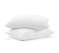 Deodar Juego de 2 almohadas de plumas de 48 x 74 cm, con relleno de 1100 g, 85% plumas de ganso, 15% plumón de ganso, funda de algodón hipoalergénica, lavable a máquina, certificado Öko-Tex y RDS