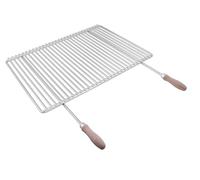 DEOS Grill - Parrilla de Acero Inoxidable AISI 304 Ajustable 60-70x45 cm Ideal para Chimeneas Personalizadas Rejilla de 60x45 cm Ajuste con Tornillo - Acero Europeo de Calidad - Flexibilidad de Tamaño