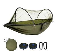 DEPAR Hamaca Camping, Hamaca de Viaje Ultraligera de 270 × 140 cm, Hamaca Colgante,Hamaca Resistente y Duradera con Bolsa de Almacenamiento, Adecuada para Jardín, Camping, Balcón, Patio, Playa