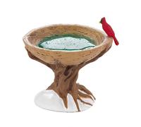 Departamento 56 Nieve Village Woodland pájaro baño Accessory # 4033840
