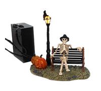 Department 56 Accessories for Village Collections Halloween Resting my Bones Descansando mis Huesos, Acero, Multicolor, 16.5 x 14.6 x 10.2 cm