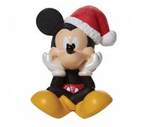 Department 56 disney mickey mouse holiday santa hat figurita en miniat