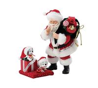 Department 56 Possible Dreams Disney 101 Dálmatas y Santa Reasons to Love Christmas - Juego de Figuras navideñas, 10 Pulgadas, Multicolor