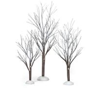 Department 56 Snow Village First Frost Trees Accessory Figurine Set of 3 800007