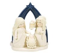 Department 56 Snowbabies Midnight Clear - Figura de belén de la Sagrada Familia, 5.91 Pulgadas, Multicolor