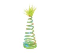 Department 56 Village Collection Accessories Merry and Bright Spiralight Christmas Tree Lit Figurine, Plástico Metal, Verde, 11.02 Inch