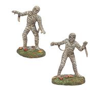 Department 56 Village Halloween Accessories - Juego de Figuras de Desfile de Momias, 3.5 Pulgadas, Multicolor