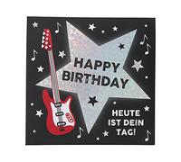 Depesche 0011694-017 - Tarjeta de Felicitación Cumpleaños Postal Desplegable con Música, Elementos de Luz y un Mensaje Original, Tarjetas Incluye Sobre, Formato 15,5 x 15,5 cm