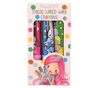 Depesche 12176 Princesa Mimi - Juego de ceras tricolores, ceras de colores - 3 ceras giratorias y multicolores para niños, juego de colorear para dibujo creativo
